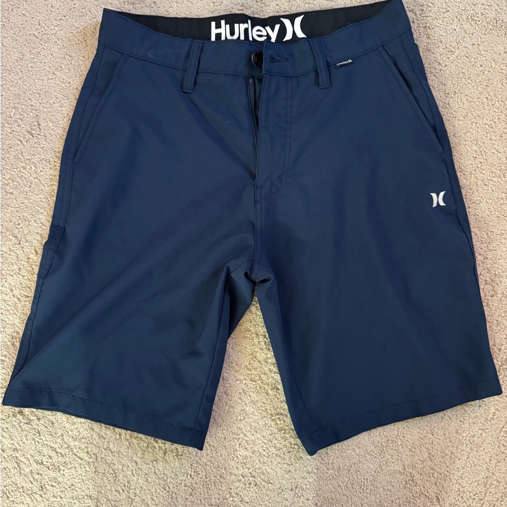 Hurley Men's Dark Blue Athletic Shorts